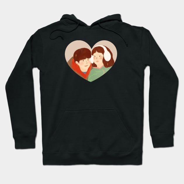 Bok Joo & Joon Hyung Heart - KDrama Hoodie by aaalou